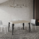 Tavolo Allungabile 140-244x90x77 cm Paxon Cashmere Telaio Antracite 