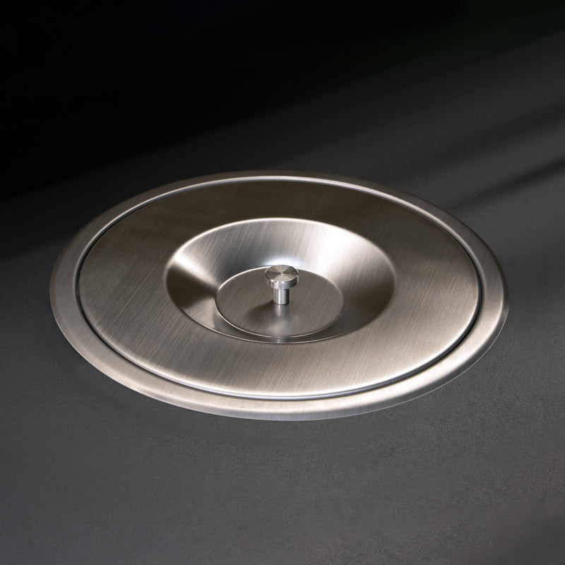 Pattumiera da Incasso per Piano Cucina 6 Litri in Acciaio e Plastica Emuca