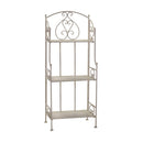 Scaffale per Piante in Metallo 3 Piani 48x30H120cm Portofino Bianco