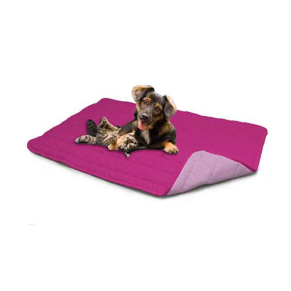 acquista Tapis rembourré pour Chiens Chats Doubleface lilas/fuchsia