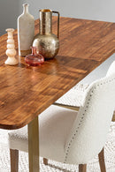 Bottiglia Decorativa Ø17,5x31 cm in Metallo Lathe Oro