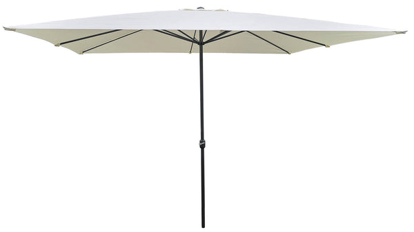 Parasol de jardin 4x3m en acier et polyester écru acquista