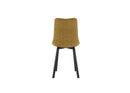 Set 4 Sedie Iris 45x56x86 cm in Tessuto Easy-Clean Giallo       