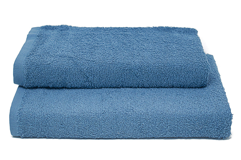 Set Spugna Asciugamani Ospite + Salvietta Erika Blue Denim