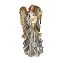 Angelo resina con chitarra oro cm 18,2x16,4xh37,8