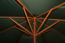Ombrellone da Giardino Ø3 m Palo Ø48 mm in Legno e Poliestere Verde