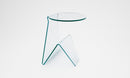 Tavolino Rettangolare in Vetro 45x40x55cm TFT Glass Trasparente