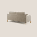 Divano 3 Posti 206x95x91 cm in Tessuto Beige