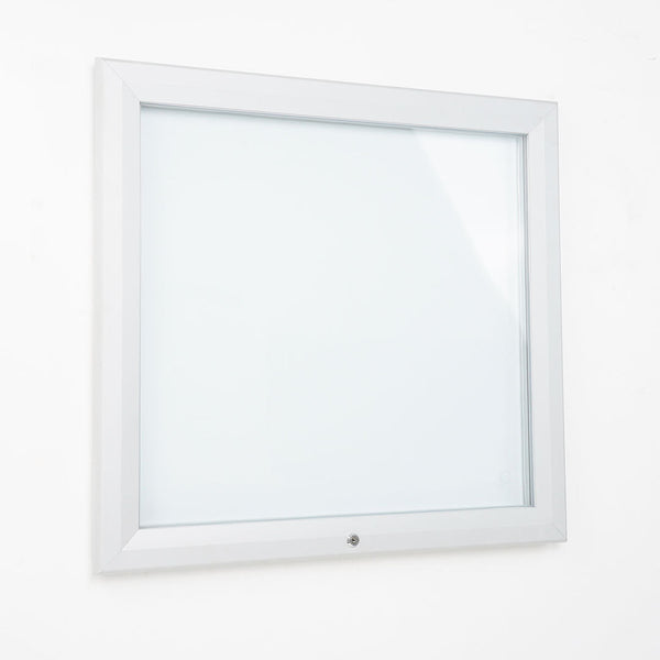 acquista Bacheca da Esterno con Apertura a Ribalta 102,5x106,7x4,7 cm in Alluminio Grigio Chiaro