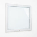 Bacheca da Esterno con Apertura a Ribalta 80,5x76x4,7 cm in Alluminio Grigio Chiaro