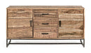 Credenza 2 Ante 3 Cassetti 145x40x77h cm Elmer S 