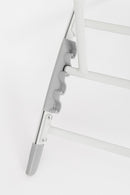 Set 2 Poltrone da Giardino 53x166,5x90 cm in Alluminio Taylor Bianco