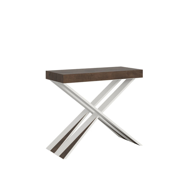 Consolle Allungabile 90-196x40x77 cm in Nobilitato Marrone online