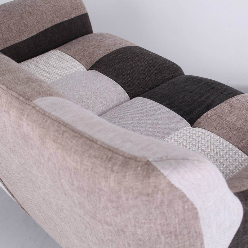 Divano 2 Posti 130x80x68 cm in Tessuto Elegant