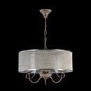 Lampadario House in Metallo e Poliresina Cable Marrone