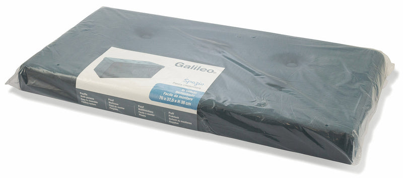 Baule Cassapanca Pouf Contenitore in Velluto Soriani Blu