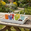 Set 6 Tazzine da caffè Accartocciati in Gres + Cucchiaini Kaleidos Multicolor