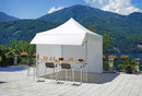 Gazebo Pieghevole da Giardino in Alluminio 3x3m Vorghini Mercato Bianco