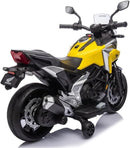 Moto Elettrica per Bambini Licenza Ufficiale Honda NC750X 12V 4,5Ah Giallo