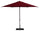 Ombrellone da Giardino Ø3 m Palo Ø38 mm in Alluminio Effetto Legno Tessuto Olefin Trend Wood Bordeaux