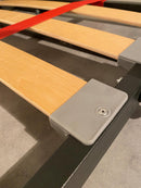 Letto Singolo A Scomparsa Kando Con Divano Cemento e Verde      
