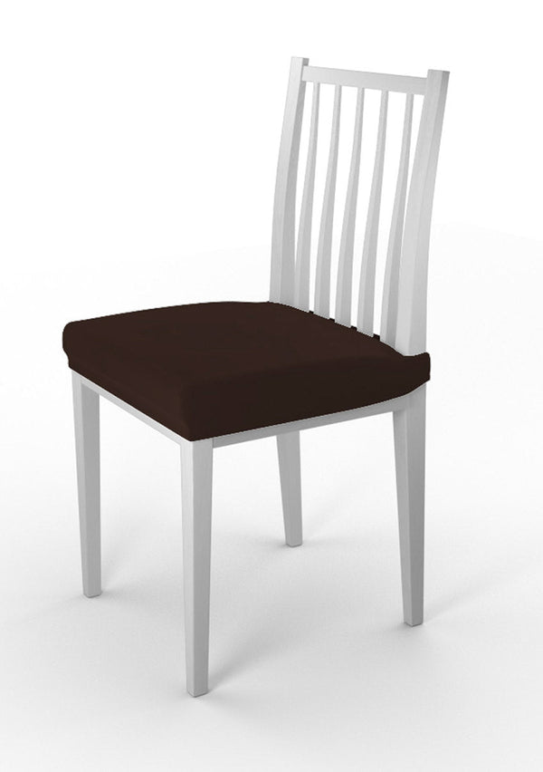 sconto Lot de 2 Housses de Chaise Stretch en Polyester Marron
