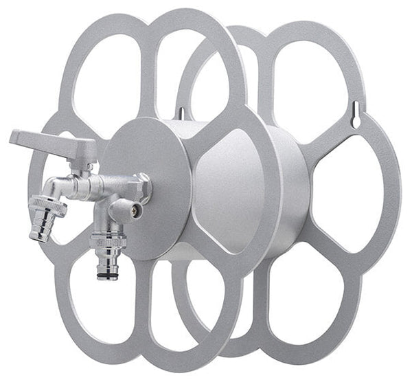 Support de tuyau mural en aluminium Belfer 42/FR avec robinet à double sortie sconto