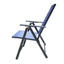 Sedia da Giardino in Tessuto Textilene Blu