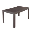 Tavolo da Giardino 140x80x72 cm in Polipropilene Marrone