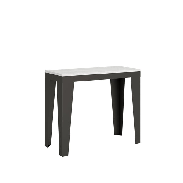 online Consolle Allungabile 90-300x40x77 cm in Nobilitato Bianco
