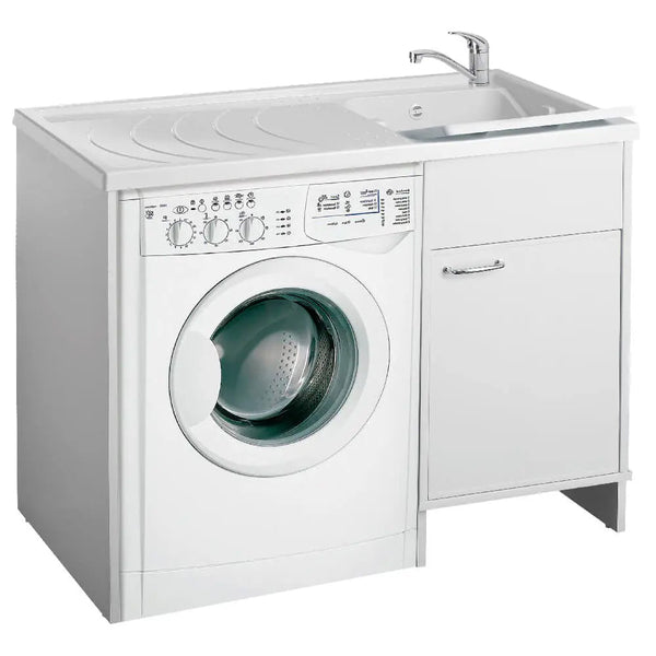 Housse d'évier et lave-linge en PVC 109x60x89 cm Forlani Tidy Blanc Côté Droit acquista