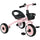 Triciclo per Bambini 70,5x50x58 cm con Seduta Regolabile e Campanello Rosa