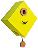 Orologio a Cucù da Parete 25x25x11cm Pirondini Italia Rombino Giallo