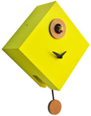 Orologio a Cucù da Parete 25x25x11cm Pirondini Italia Rombino Giallo
