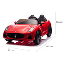 Macchina Elettrica per Bambini Licenza Maserati Folgore 12V Rosso  