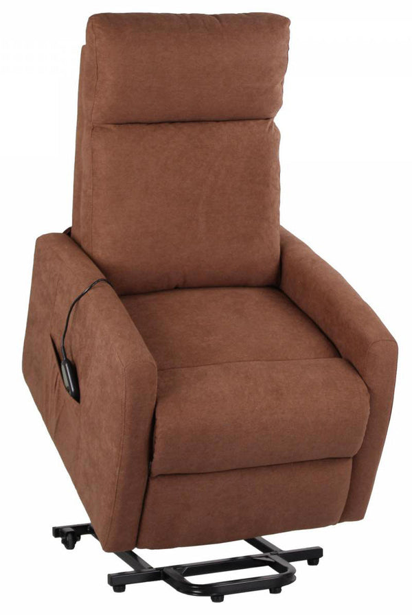 online Fauteuil Releveur Electrique 1 Moteur en Tissu Marron