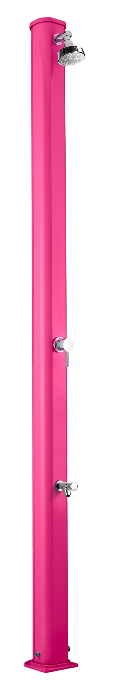 Doccia Solare da Giardino 25L Miscelatore e Lavapiedi Arkema Jolly S Fuxia