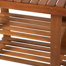 Panchina Ingresso Scarpiera in Legno 87x28x45 cm 