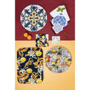 Set 4 Piatti Pizza Ø33x2 cm  in Porcellana VdE Tivoli 1996 Italian Beauty 