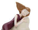 Statuetta Dolly su Nuvola 25x11x16 cm in Resina Rosso