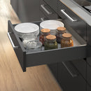 Kit Cassetto Vertex di H 178 mm con Pannelli Inclusi Larghezza 600 Grigio Antracite V Emuca
