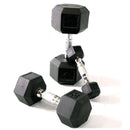 Manubrio Esagonale Gommato per Palestra 42,5 Kg Toorx