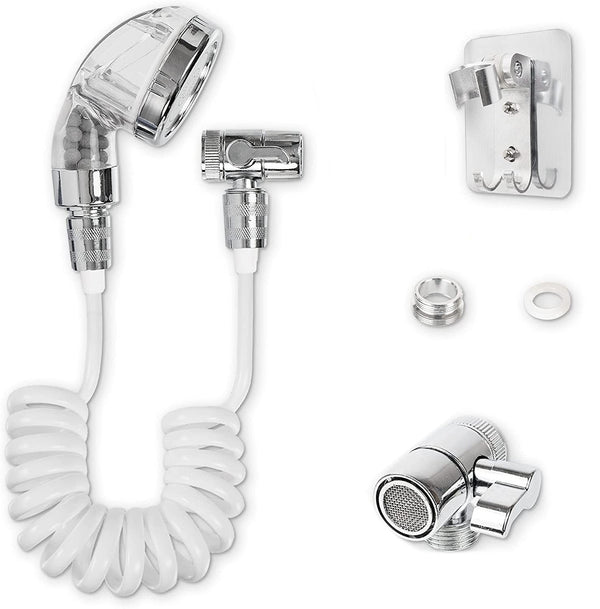 Robinet de douche à main avec tuyau télescopique de 1 m et support prezzo