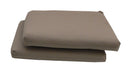 Set 2 Cuscini per Sedia da Giardino 45x45x5 cm in Dralon Allegro Taupe