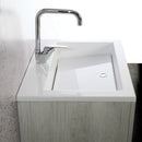 Mobile Lavatoio Vasca Zeus in MineralMarmo Apertura a 2 Ante 60x48x50 cm Olmo Naturale