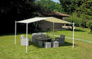 Gazebo da Giardino in Ferro 3,5X4m Vorghini Milano Bianco e Ecrù