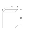 Pensile Bagno Lavanderia con 1 Anta e Vano a Giorno 43x27x58 cm in Nobilitato Bianco Opaco 