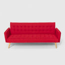Divano Letto Clic Clac 172x86x80 cm in Tessuto Rosso