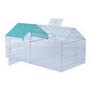 Gabbia Recinto da Esterno per Animali Domestici con Rete Metallica 203x103x98 cm 