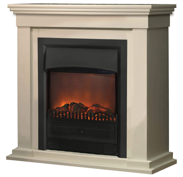 online Ruby Fires Calgary Lagos Cheminée de plancher électrique à effet de flamme de 1 800 W Blanc crème